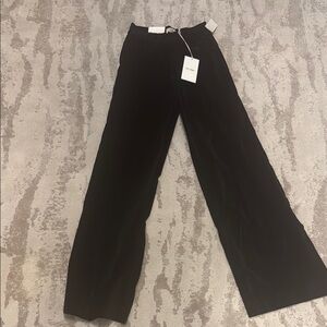 DL1969 Chic Black Wide-Leg velvet pants
